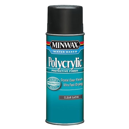 Minwax 11.5 Oz Clear Polycrylic Water-Based Protective Finish Satin 33333